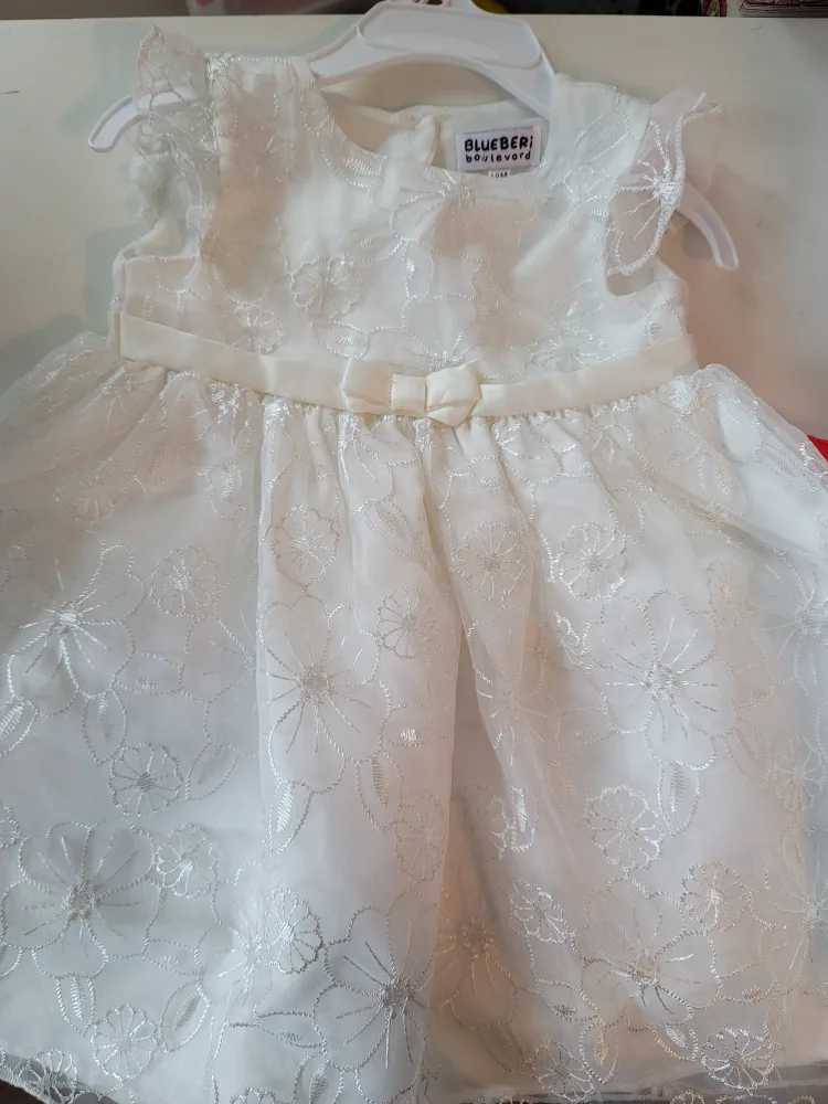 Blueberi Boulevard White Dress image indicator(3)