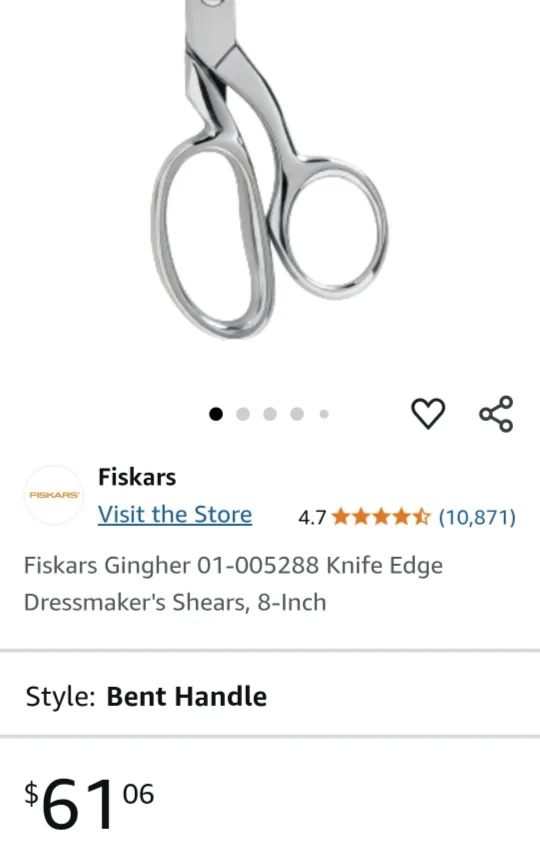 Fiskars Gingher Dressmaker Shears image indicator(3)