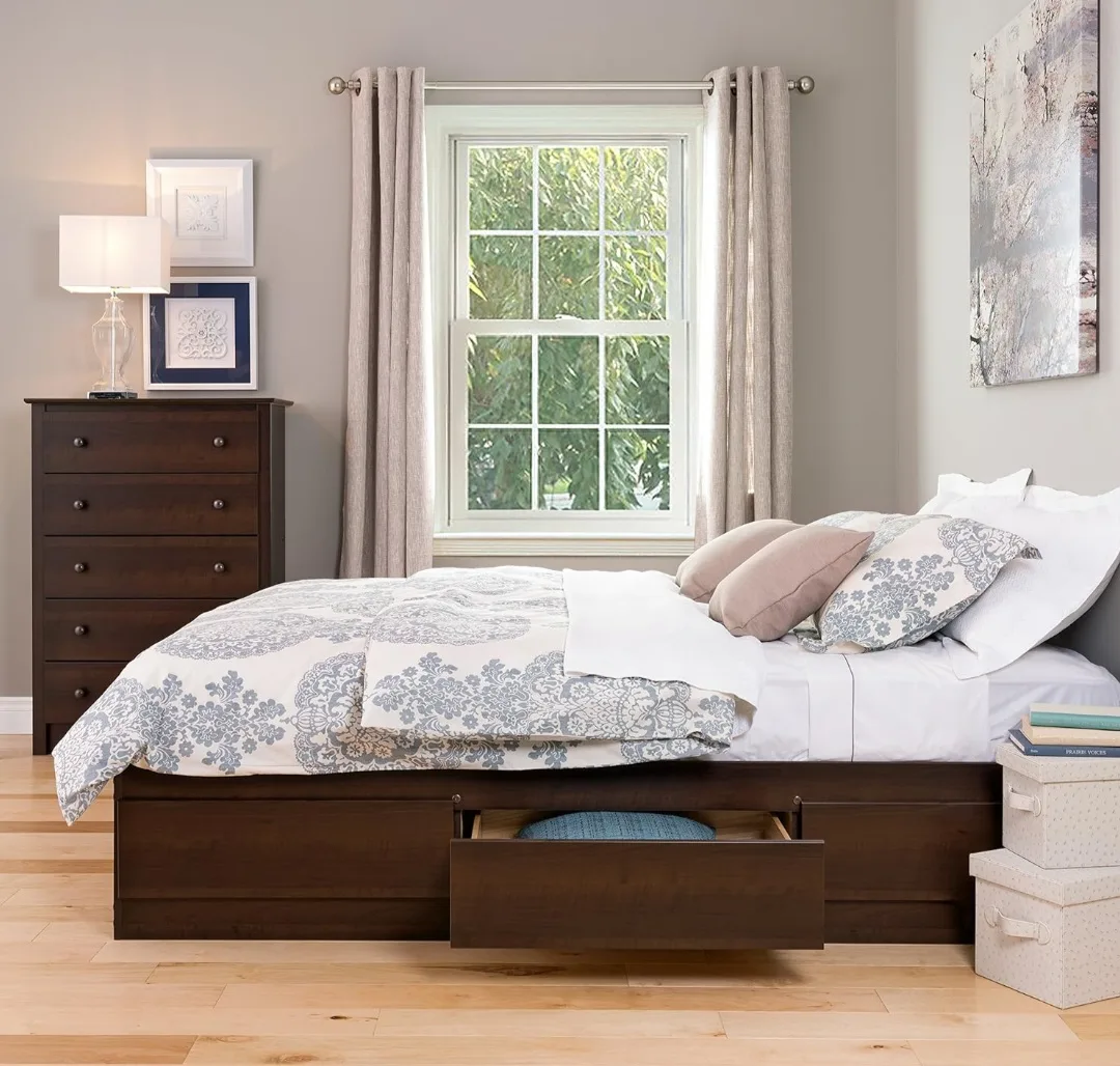 Queen Mate's Platform Storage Bed with 6 Drawers thumbnail