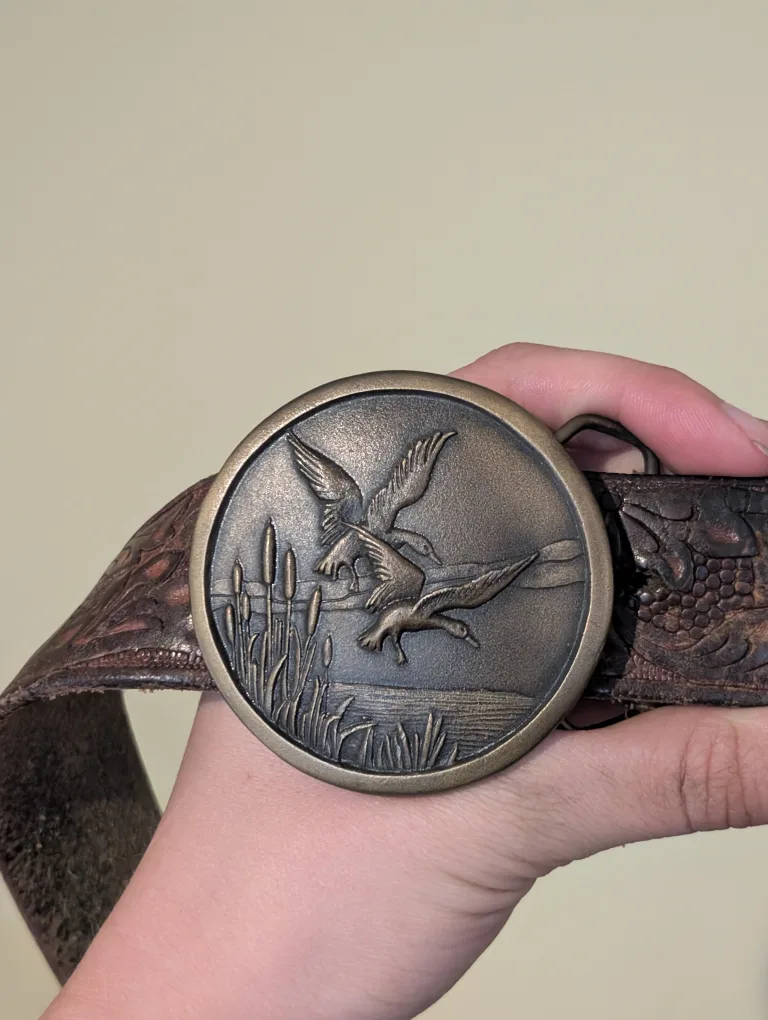 Leather Belt with Duck Buckle thumbnail