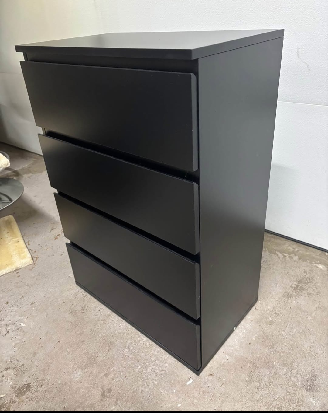 Black 4-Drawer Dresser - photo 2