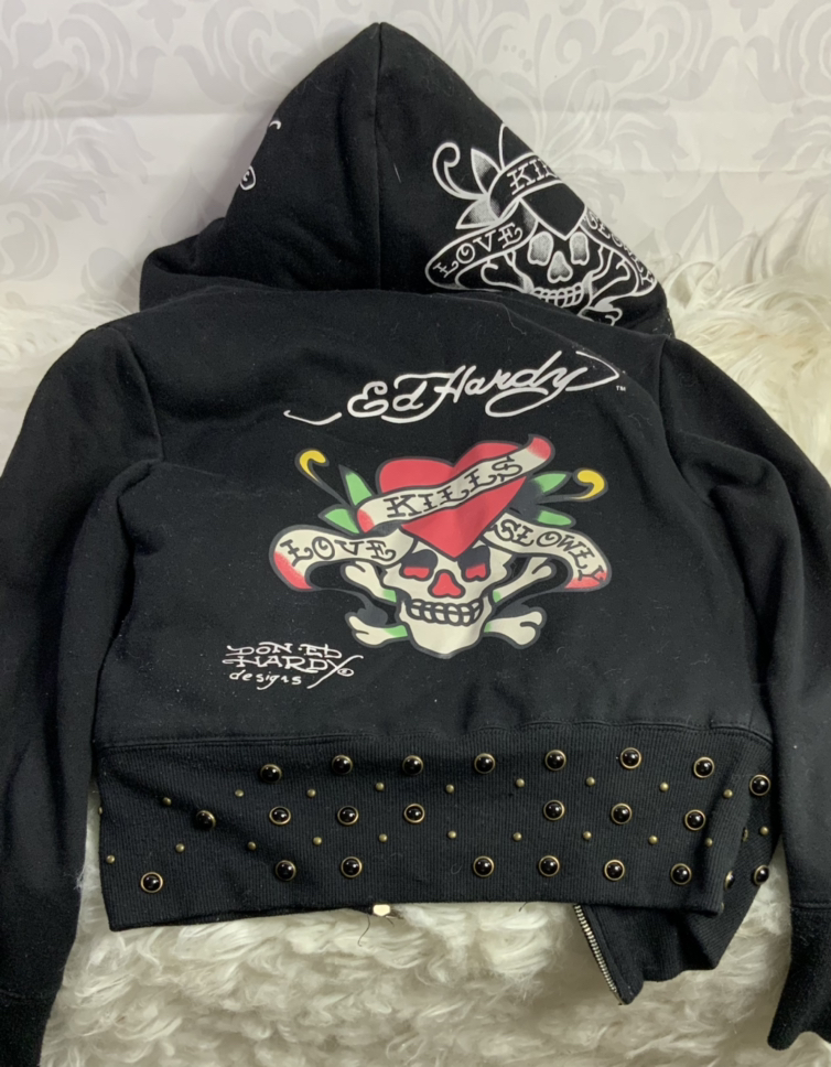 Ed hardy women’s furr hoodie