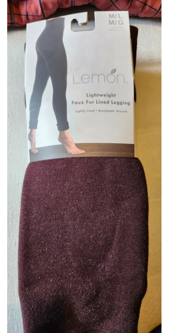 New Lightweight Faux Fur Lined Leggings thumbnail