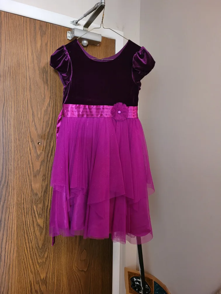 Girls' Purple Party Dress thumbnail