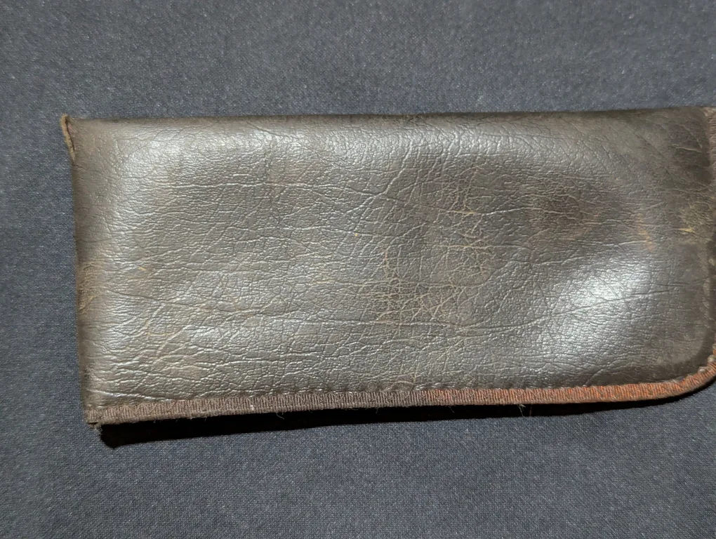 Brown Leather Eyeglass Case thumbnail