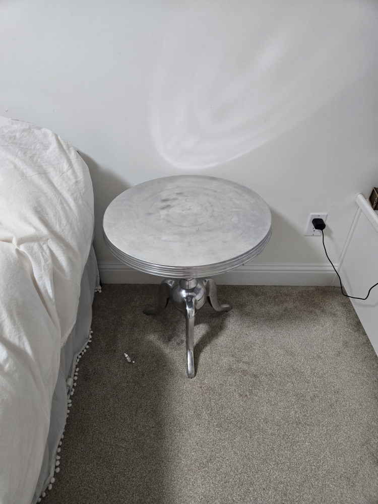 Silver Side Table