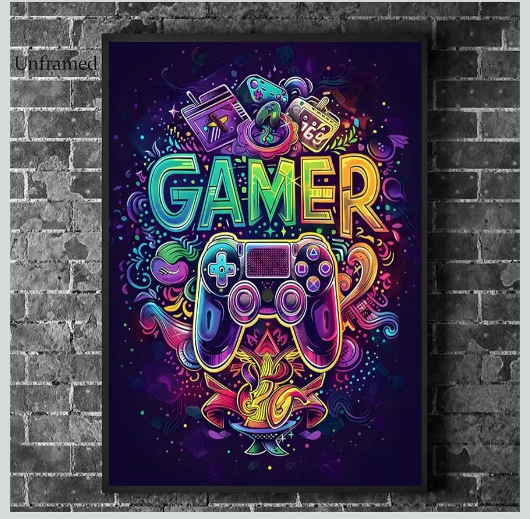 Gamer Wall Art Canvas Posters (Set of 3) image indicator(7)