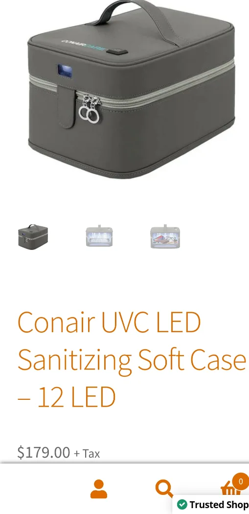 Conair UVC LED Sanitizing Soft Case - NEW! thumbnail