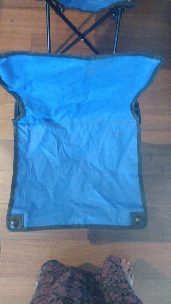 Blue Folding Camping chairs #Freecycle