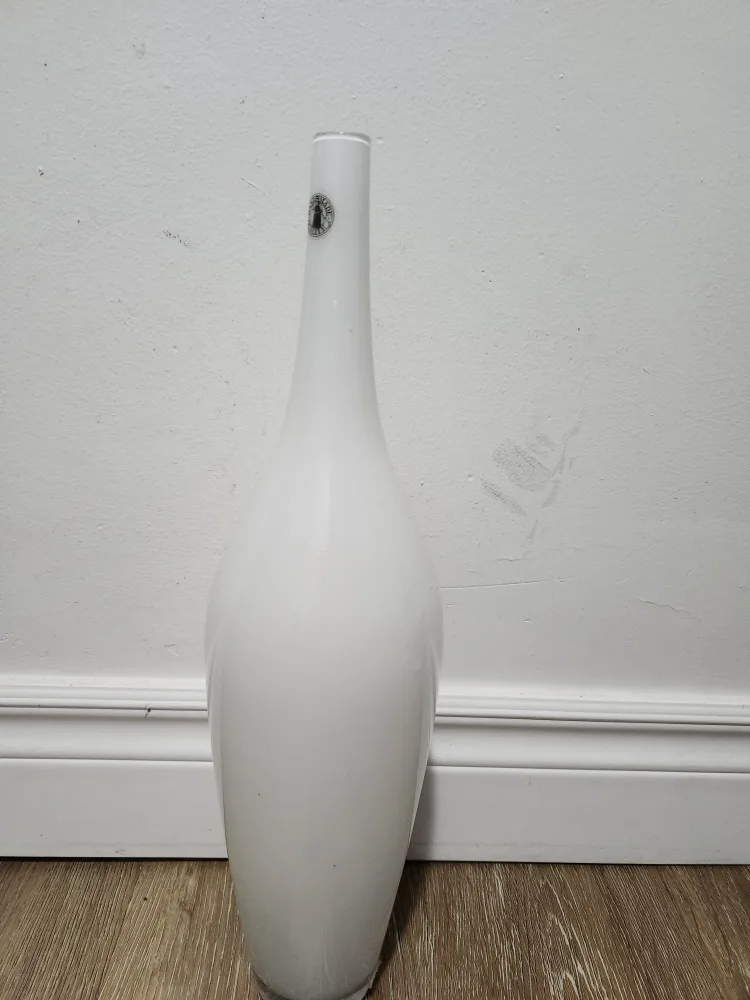 White Glass Vase #freecycle thumbnail