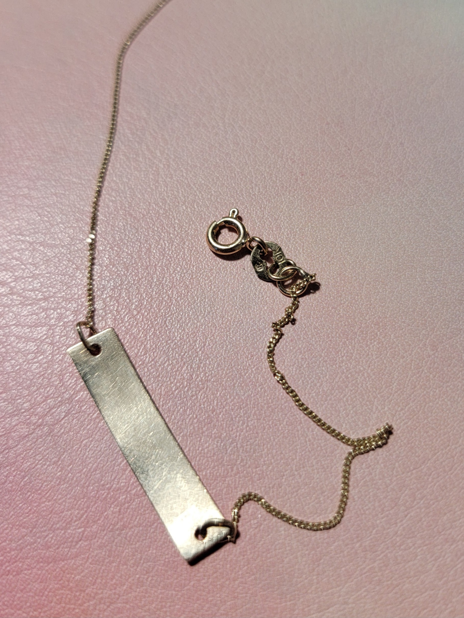Solid 10K Gold Bar Bracelet - photo 3