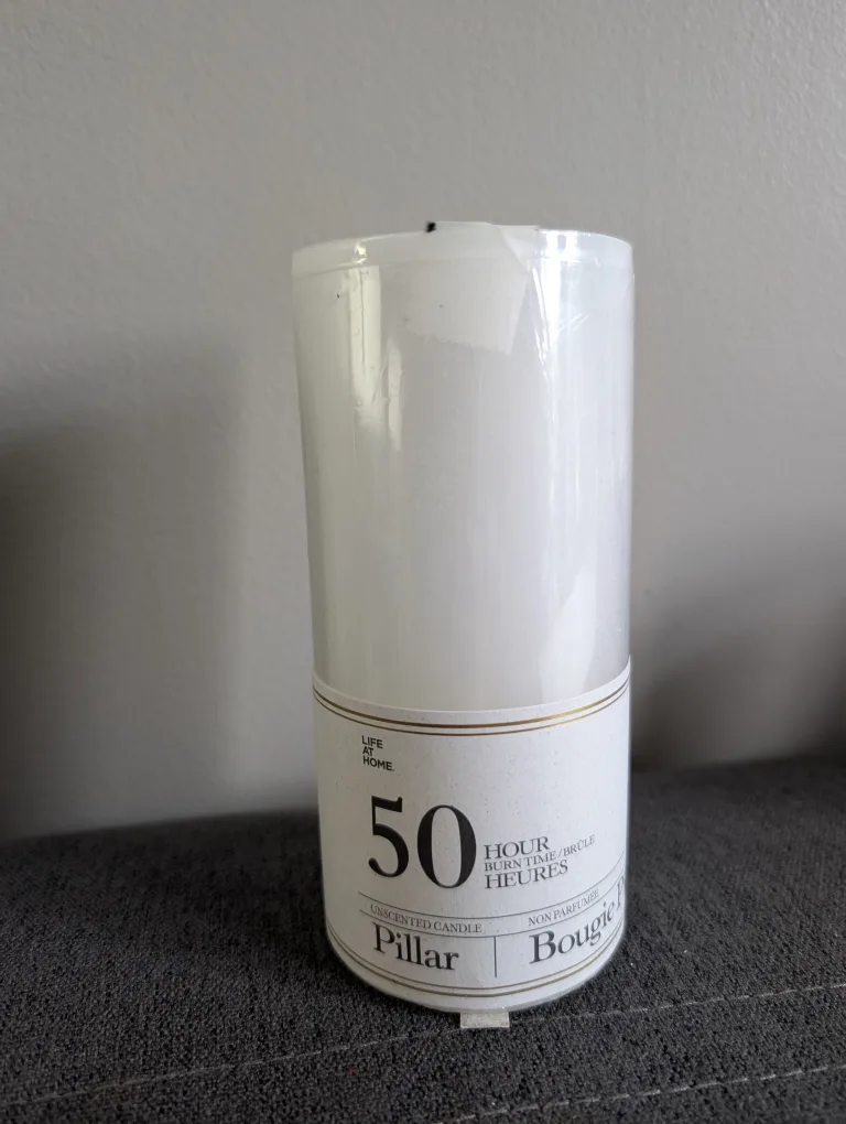 New Unscented Pillar Candle thumbnail