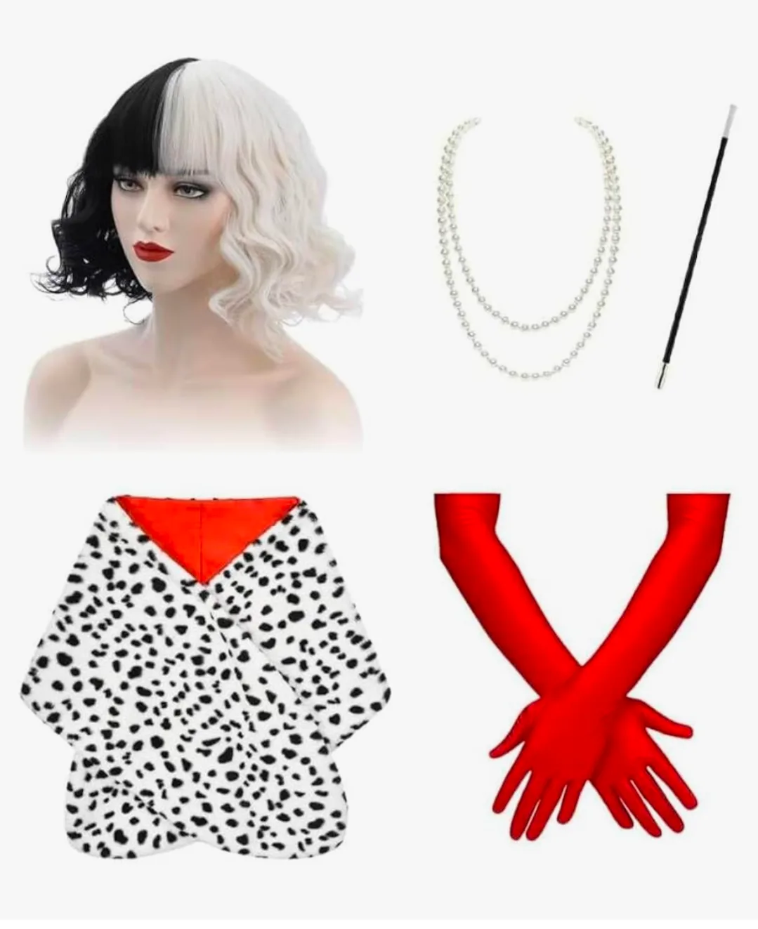 NEW Cruella Deville Halloween Costume thumbnail