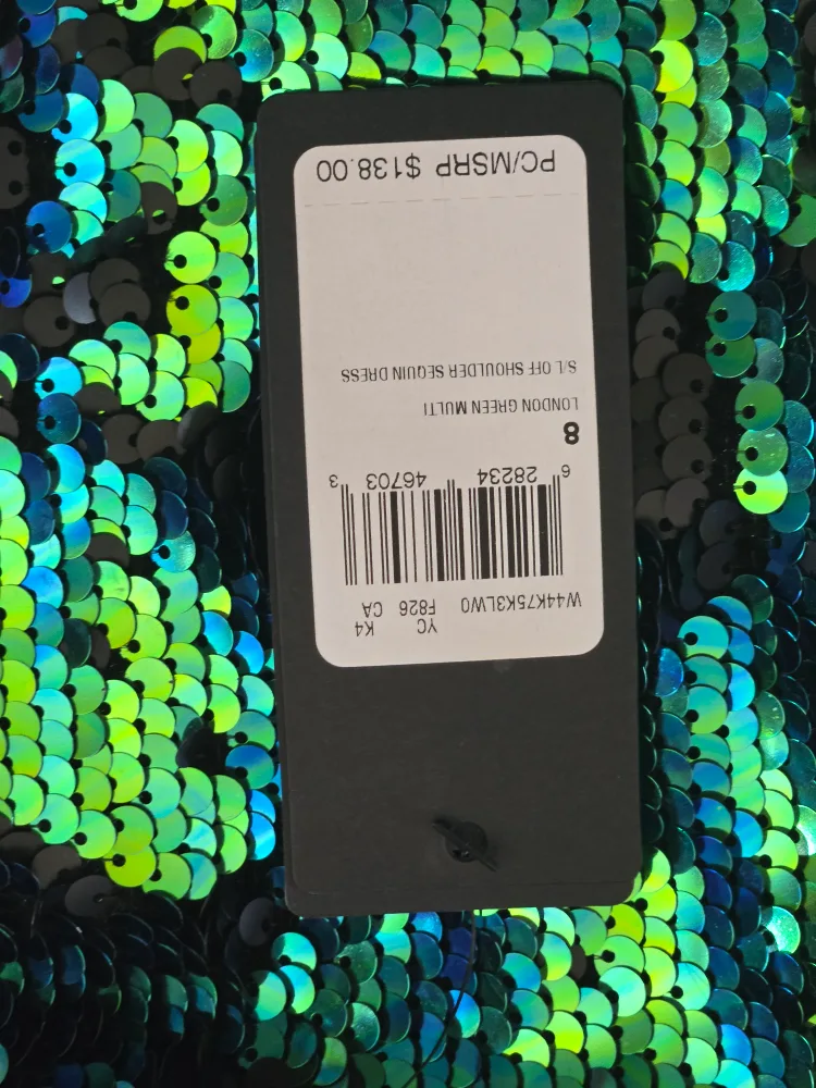 Sequined Green Dress - Size 8 image indicator(2)