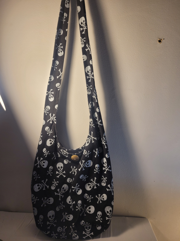 Skull Print Shoulder Bag