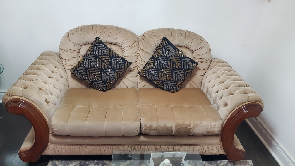 Beige color sofa set  - 6 seater - photo 5