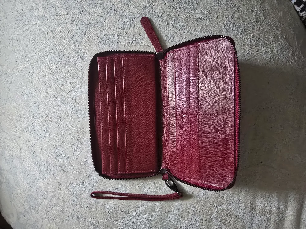 Kenneth Cole New York Burgundy Leather Wallet image indicator(4)