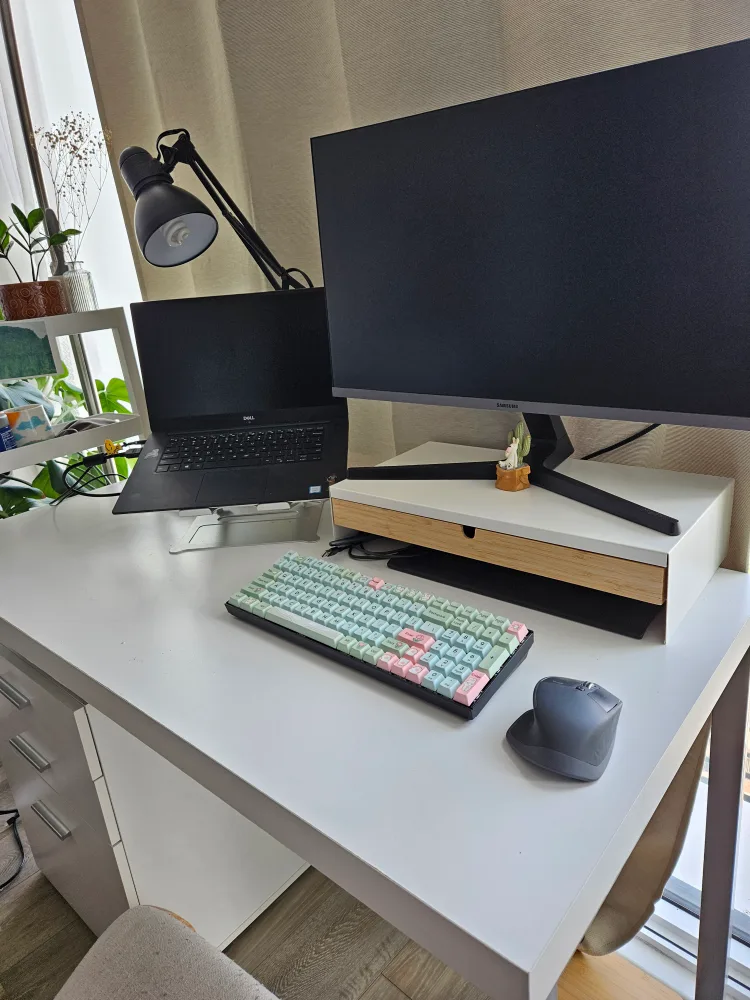 White 3-Drawer Desk Cabinet image indicator(2)