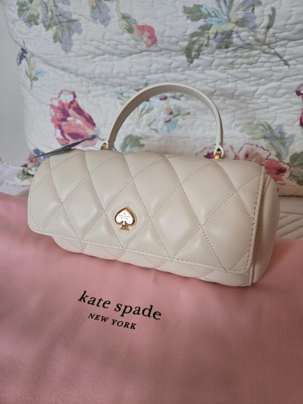 Kate Spade Heart Barrel Quilted Crossbody