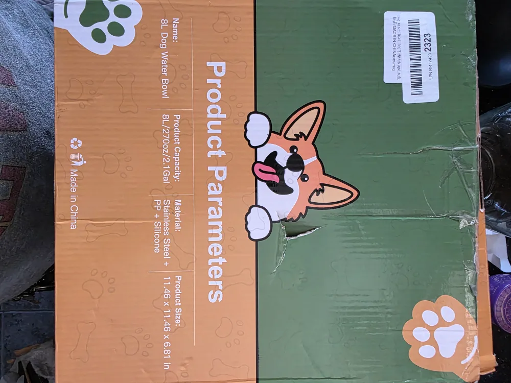 8L Large Capacity Dog Water Bowl image indicator(3)