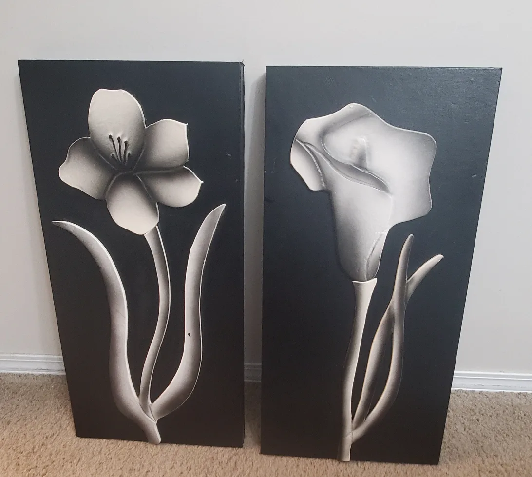 Flower Canvas Wall Art - Set of 2 image indicator(3)