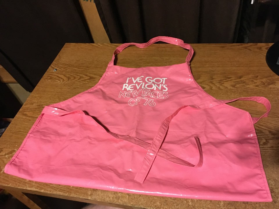 Vintage Revlon Pink Apron