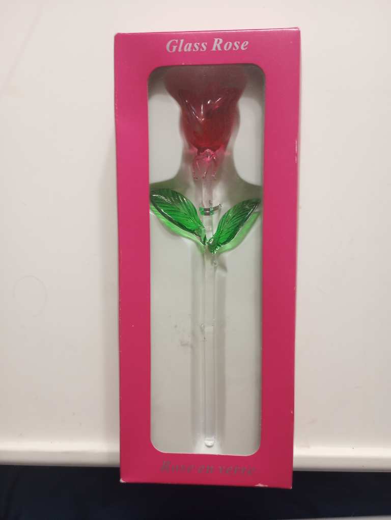 Glass Rose in Box - photo 2