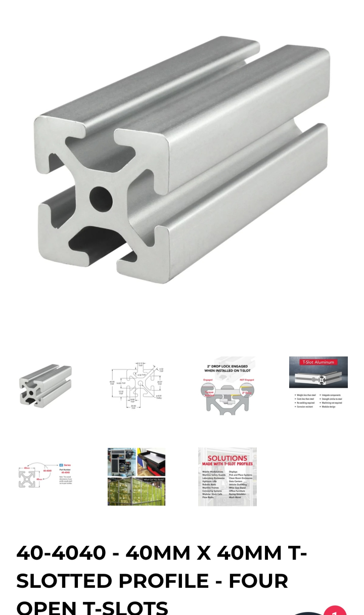 8 foot 440 Aluminum Extrusion - photo 3