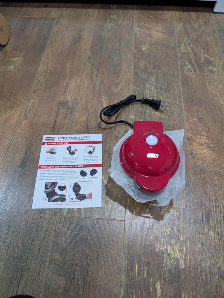 Brand New Dash Mini Waffle Maker