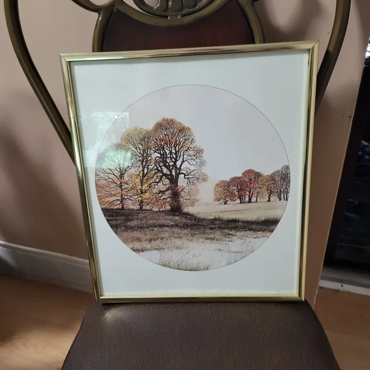 Framed Tree Print Excellent Condition thumbnail