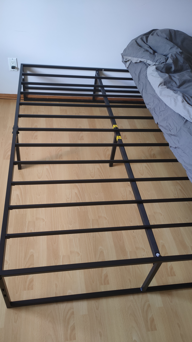 Queen Sized Black Metal Bed Frame - photo 2