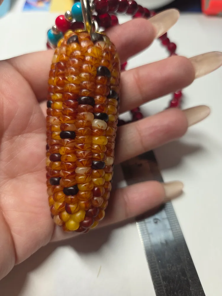 Handmade Corn Charm Necklace thumbnail