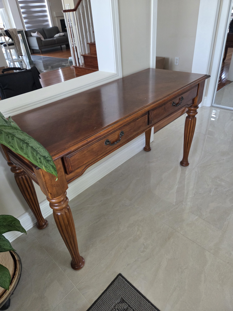 Wood Console Table
