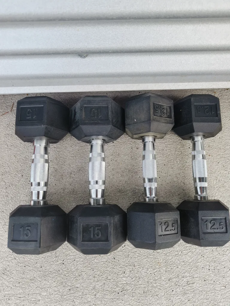 Dumbbell Set - 15lb & 12.5lb Weights thumbnail