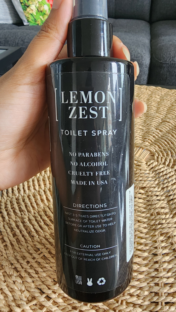 Lemon Zest Toilet Spray - Earth Botanics Co. - 240 ML/ 8 FL OZ - photo 2