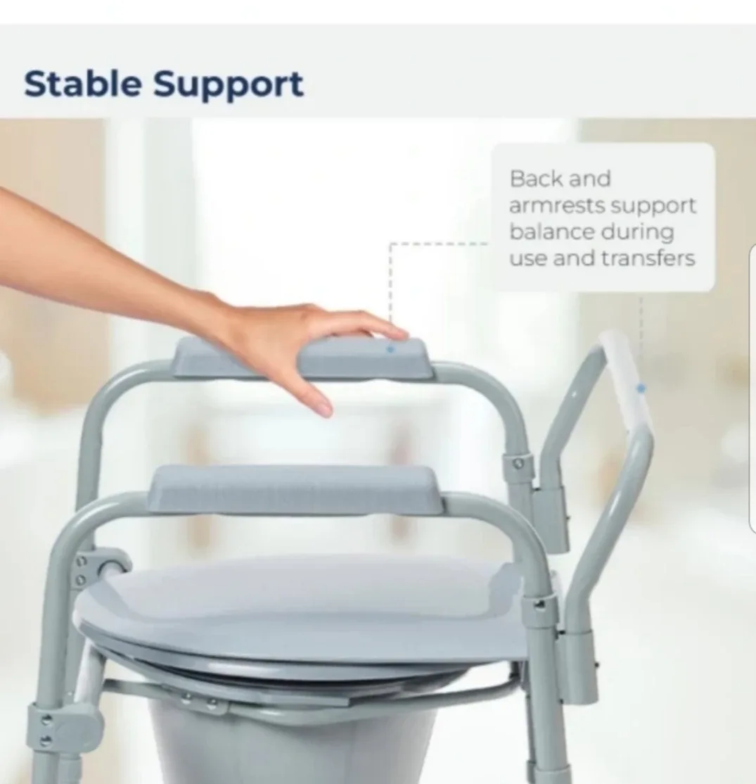 Adjustable Height Commode Chair brand new image indicator(4)