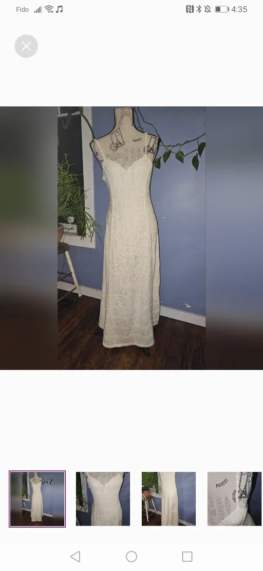 sunflower valley large cotton cream maxi dress thumbnail
