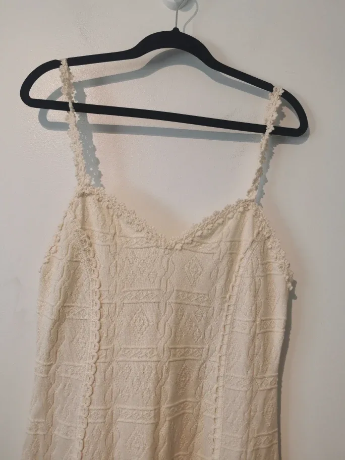 sunflower valley large cotton cream maxi dress image indicator(2)