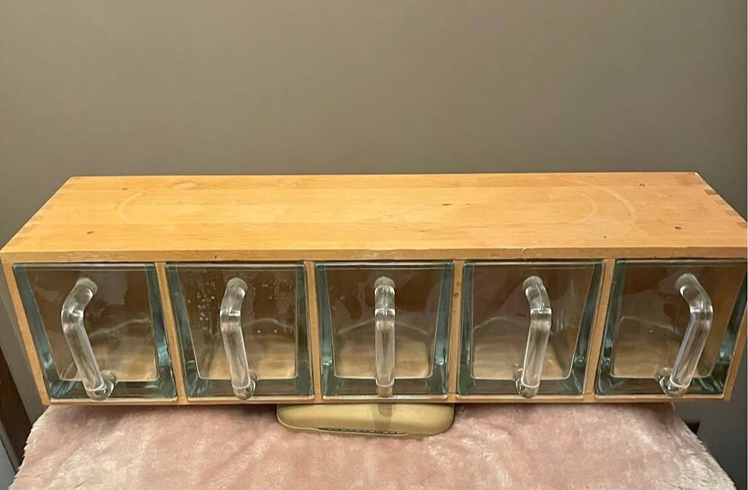 Wooden and Glass Storage