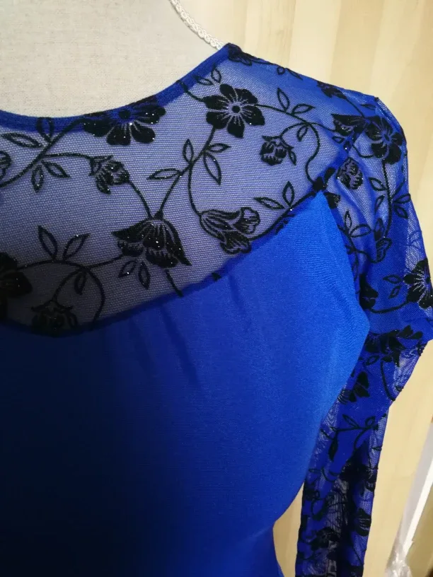 💃Blue Ballroom Dance Dress image indicator(5)