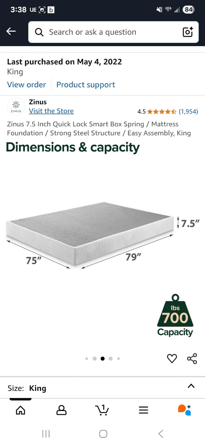 King Size Mattress Foundation image indicator(2)