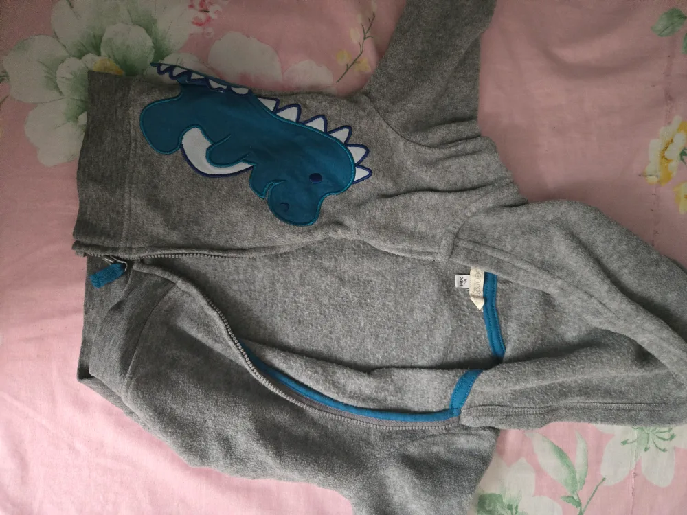 George Grey Dinosaur Hoodie - 18-24 Months #freecycle thumbnail