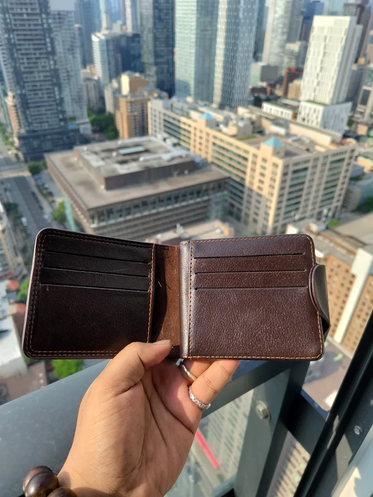One Piece Brown Leather Wallet✨ image indicator(4)