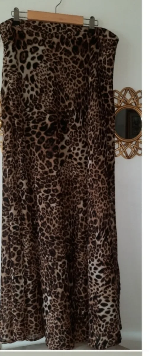 Leopard Print Maxi Skirt thumbnail
