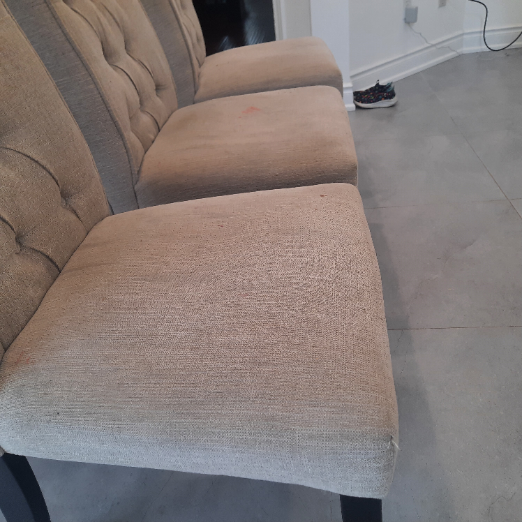 Set of 3 Button-Tufted Dining Chairs - photo 3
