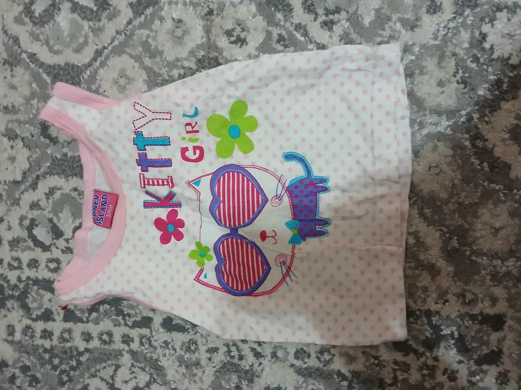 Coney Island Kitty Girl Shirt - Size 3/6M #freecycle thumbnail