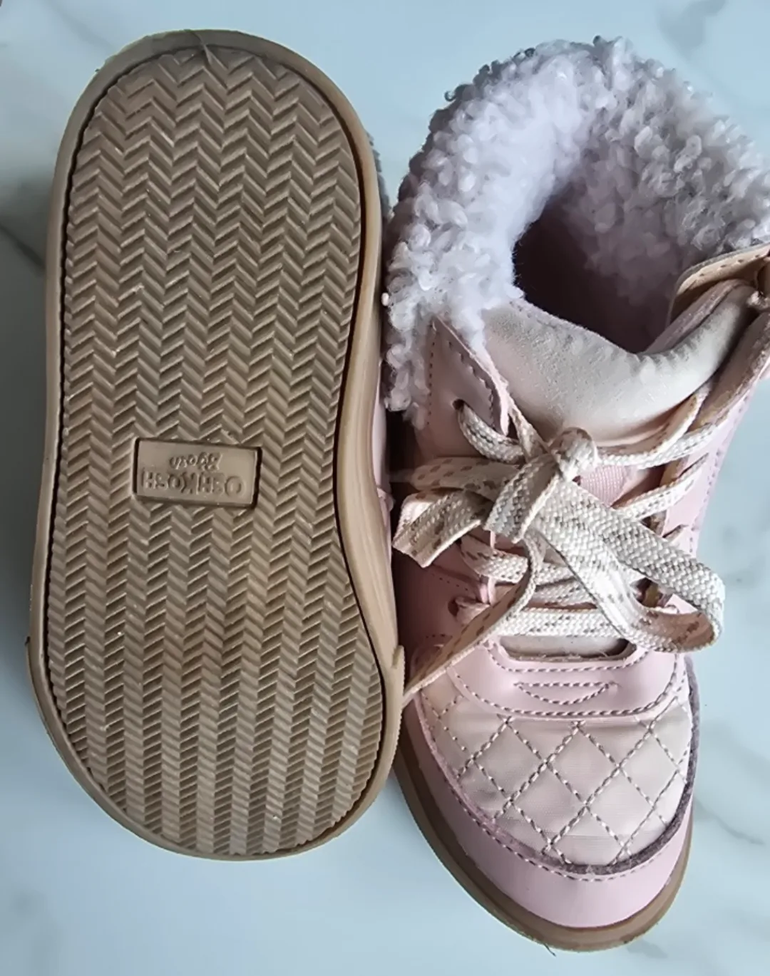 Oshkosh B'gosh Pink High-Top Sneakers - Size 8M image indicator(4)