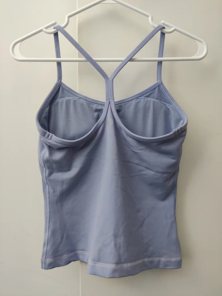 Lululemon light purple flow Y cami tank top size 6 image indicator(2)