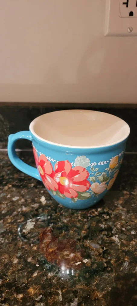 New Pioneer Woman Floral Stoneware Mug image indicator(4)