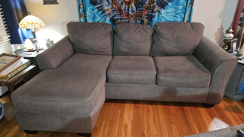 Gray Sectional Couch - photo 2